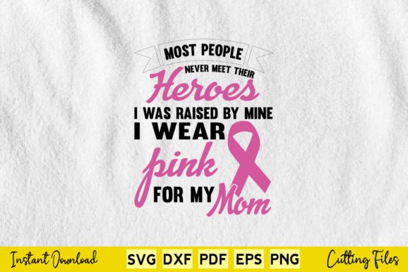 Breast Cancer Awareness Love Heart Pink Graphics and Crafts