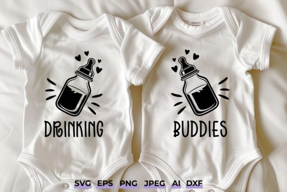 Drinking Buddies Twins Funny Baby SVG Graphics and Crafts Review