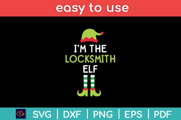 I m The Locksmith Elf Christmas Pajama Graphics And Crafts